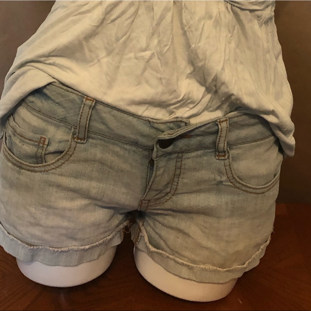 Faded Jean Shorts